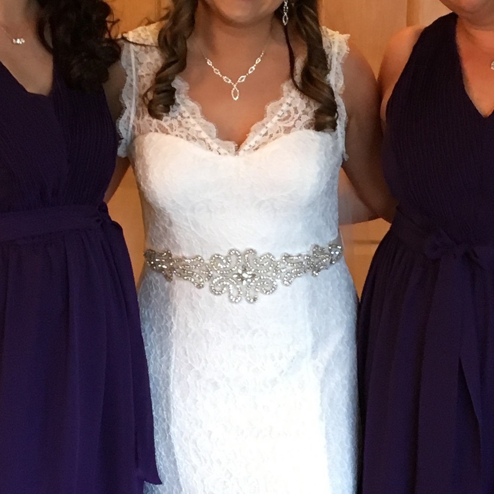 Crystal bridal beaded belt sash wedding